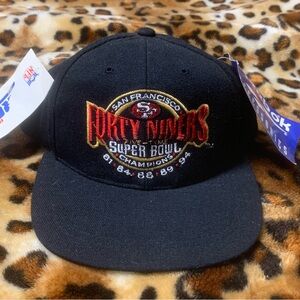 San Francisco 49ers 5 X Super Bowl Champions reebok proline SnapBack hat nwt